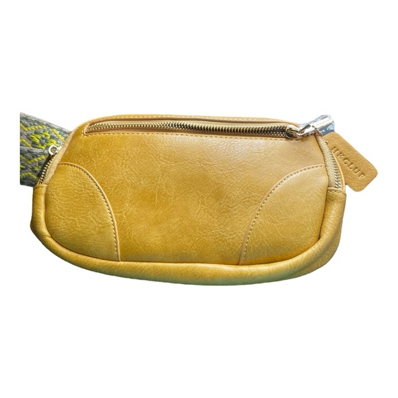 NWOT HKCLUF Yellow Belt Bag Crossbody - Picture 2 of 8